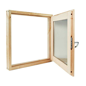 Окно для бани 30х30 стеклопакет